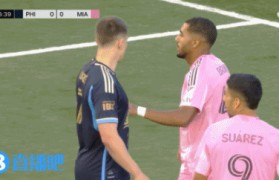 又落后了,费城联合开场7分钟破门,迈阿密0-1落后